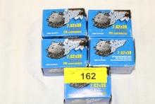 100 Rounds of Silver Bear 7.62x39 123 Gr. Bimetal HP Ammo