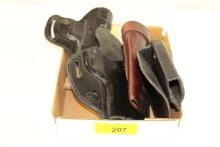5 Misc. Leather Holsters
