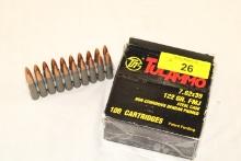 100 Rounds of TulAmmo 7.62x39 122 Gr. FMJ Ammo