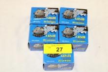 100 Rounds of Silver Bear 7.62x39 123 Gr. Bimetal HP Ammo