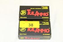 100 Rounds of TulAmmo 9mm Luger 115 Gr. FMJ Ammo