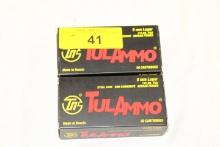 100 Rounds of TulAmmo 9mm Luger 115 Gr. FMJ Ammo