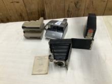 3 Vintage Cameras- 2 are Polaroid