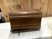 Antique Electric Sewing Machine w/Wooden Case