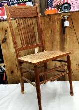 Antique Cane Seat Side Chair