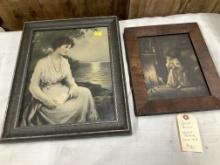 2 Nicely Framed Prints of Women