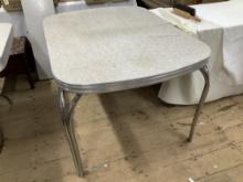 Vintage Formica and Chrome Kitchen Table w/Leaf