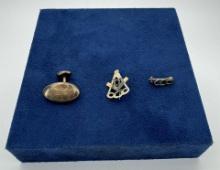 Low Karat Gold Masonic Jewelry