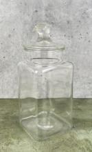 Glass Store Jar With Pheasant Lid