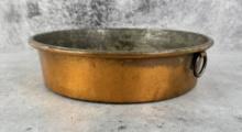 Antique Copper Pudding Pan Bowl