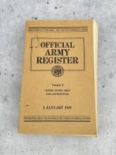 Official Army Register January 1 1949 Volume 1