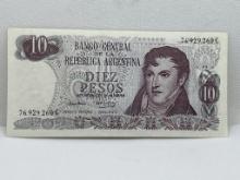 Banco Central De La Republica Argentina 10 Pesos