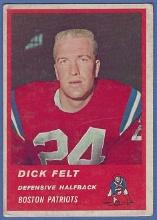 1963 Fleer #8 Dick Felt Boston Patriots