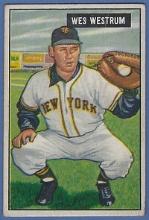 1951 Bowman #161 Wes Westrum New York Giants