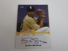 2013 LEAF PERFECT GAME JUSTUS SHEFFIELD AUTOGRAPHED ROOKIE CARD
