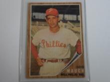 1962 TOPPS BASEBALL #374 GENE MAUCH PHILLIES MANAGER VINTAGE