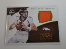 2016 PANINI LIMITED PAXTON LYNCH JERSEY ROOKIE CARD BRONCOS