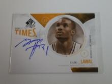 2010-11 UPPER DECK SP AUTHENTIC GANI LAWAL SIGN OF THE TIMES AUTOGRAPHED RC
