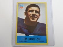 1967 PHILADELPHIA FOOTBALL #89 TOM NOWATZKE ROOKIE CARD
