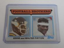 1982 TOPPS FOOTBALL #269 EDDIE AND WALTER PAYTON FOOTBALL BROTHERS