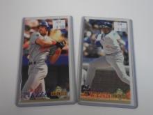 LOT OF TWO 1994 FLEER EXTRA BASES TALL BOY CARDS MIKE PIAZZA TONY GWYNN