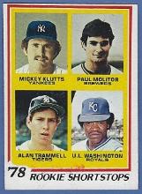 Pack Fresh 1978 Topps #707 Paul Molitor & Alan Trammell RC Milwaukee Brewers Detroit Tigers