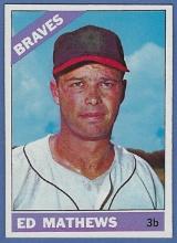 Nice 1966 Topps #200 Ed Mathews Milwaukee Braves