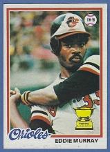Nice 1978 Topps #36 Eddie Murray RC Baltimore Orioles