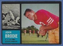 1962 Topps #152 John Brodie San Francisco 49ers
