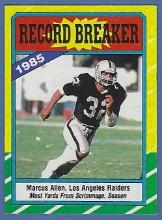 1986 Topps #1 Marcus Allen RB Oakland Raiders