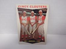 1960 TOPPS #352 CINCY CLOUTERS, BELL, ROBINSON, LYNCH