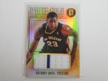 2013-14 PANINI GOLD STANDARD ANTHONY DAVIS GAME USED JERSEY CARD #D 192/199