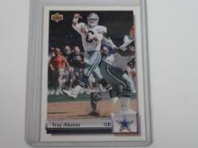 RARE 1992 UPPER DECK TROY AIKMAN GOLD HOLOGRAM ON BACK SP