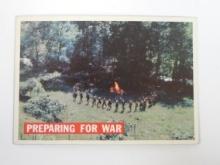 1956 TOPPS DAVEY CROCKETT SERIES 1 #8 PREPARING FOR WAR