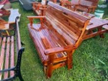 Cedar Glider  Bench