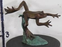 Very Nice Bronze Statue of a Frog BRONZE ART