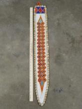 Beautiful African Beaded Belt/Sash from the Kuba Tribe, Stunning Beadwork Adorned w/Cowrie Shells A
