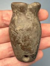RARE 2 1/4" Vasiform Pipe, Fort. Ancient, Drilled Hole for Suspension, Found in Champaign Co., Ohio