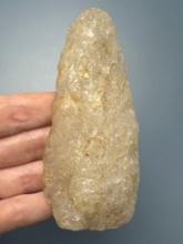 Large 4" Quartz Blade, Preform, Found in Gloucester County, New Jersey