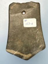 3 5/8" Slate Pentagonal Pendant, Found in Eastern Pennsylvania, Ex: Vandegrift Collection,