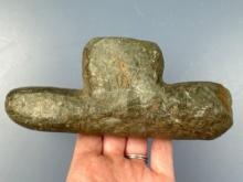 6 1/2" Woodland Steatite Platform Pipe Preform, Found in Maryland, Ex: Dudkewitz Collection