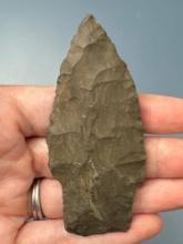 3 14" Esopus Chert Stem Point, Found in NY, Ex: Iron Horse, Mickey Taylor Collection