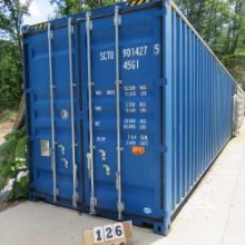 40x8' High Cube 9'6" Container One Trip Double Doors on Each End, Mfg. 10/2