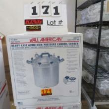 All American 45.5 Quart Heavy Cast Aluminum Pressure Canner/Cooker Mdl. 941