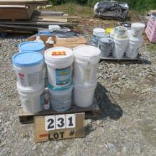 (3) Lots of Paint & Oil, Pool Paint, House Paint & Hydraulic Oil