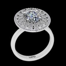 2.94 Ctw VS/SI1 Diamond14K White Gold Engagement Ring