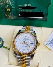 41mm Two-Tone Rolex Oysterperpetual Datejust Comes with Box & Papers