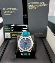 Brand New 41mm Audemars Piguet Blue Dial Comes with Box & Papers