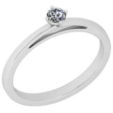 CERTIFIED 0.9 CTW D/SI1 ROUND (LAB GROWN Certified DIAMOND SOLITAIRE RING ) IN 14K YELLOW GOLD