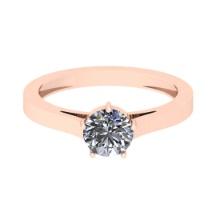 CERTIFIED 1 CTW G/VS2 ROUND (LAB GROWN Certified DIAMOND SOLITAIRE RING ) IN 14K YELLOW GOLD